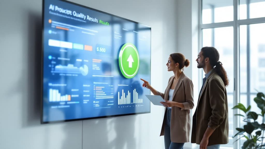 Quality analytics dashboard with scoring metrics